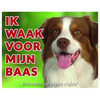 Stickerkoning Australian Shepherd Watch Sign - Ich halte Ausschau nach meinem