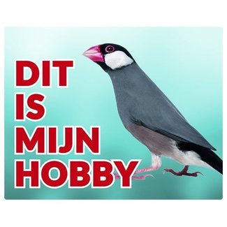 Stickerkoning Rice bird Watch Schild - Das ist mein Hobby