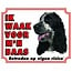 Stickerkoning Engelse Cocker Spaniel Waakbord - Ik waak voor mijn