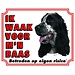 Stickerkoning English Cocker Spaniel Watchman Schild - Ich passe auf meinen