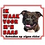 Stickerkoning Pit Bull Watch Sign - Vigilo a mi jefe