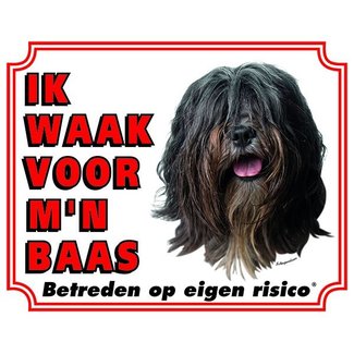 Stickerkoning Sheepdog Guard Plate - I am watching out for my boss