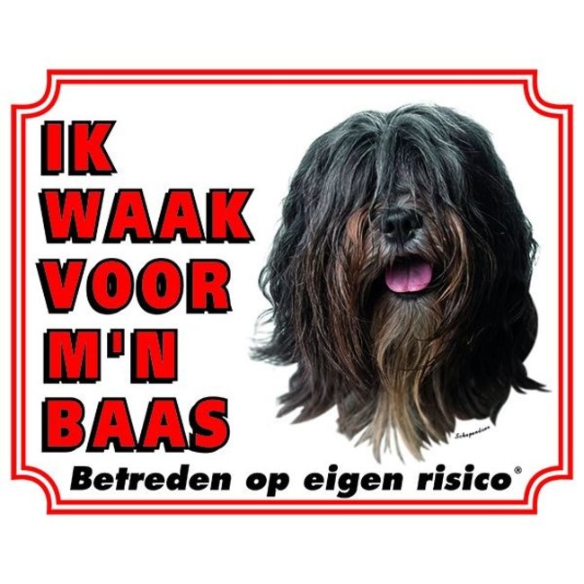 Schapendoes Waakbord - Ik waak voor mijn baas