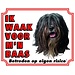 Stickerkoning Placa protectora de perro pastor - Vigilo a mi jefe