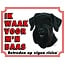 Stickerkoning Schnauzer Watch Sign - Vigilo a mi amo Negro