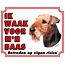 Stickerkoning Airedale Terrier Watch Sign - Ich passe auf mein Herrchen auf