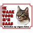 Stickerkoning Cats Wake board - I watch my boss Tabby