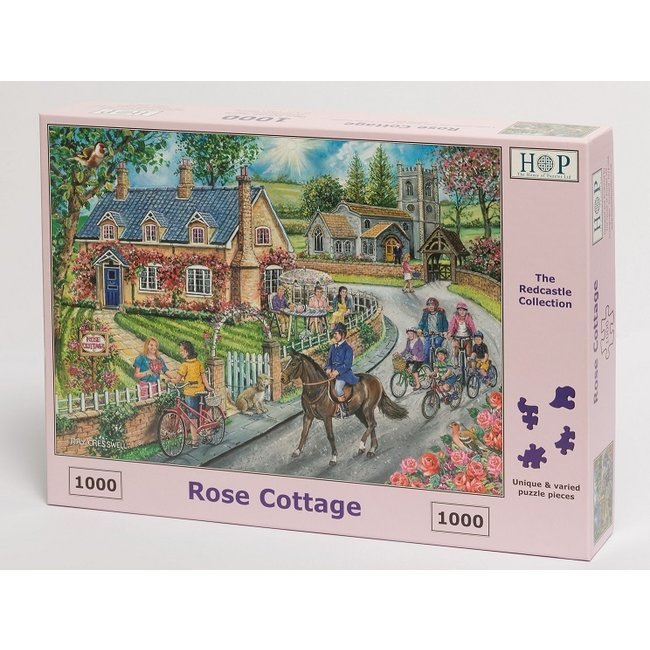 The House of Puzzles Rose Cottage Puzzle 1000 pezzi