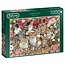 Falcon Gatos florales Puzzle 1000 Piezas