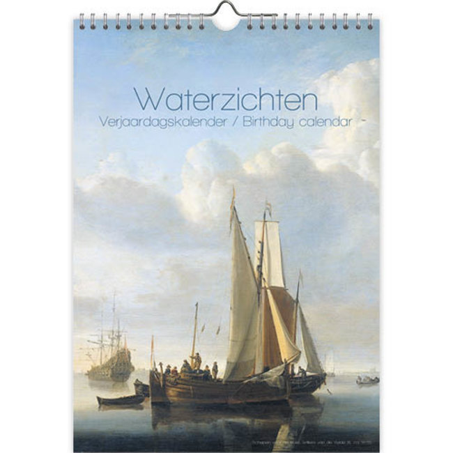 Water Views Birthday Calendar A4