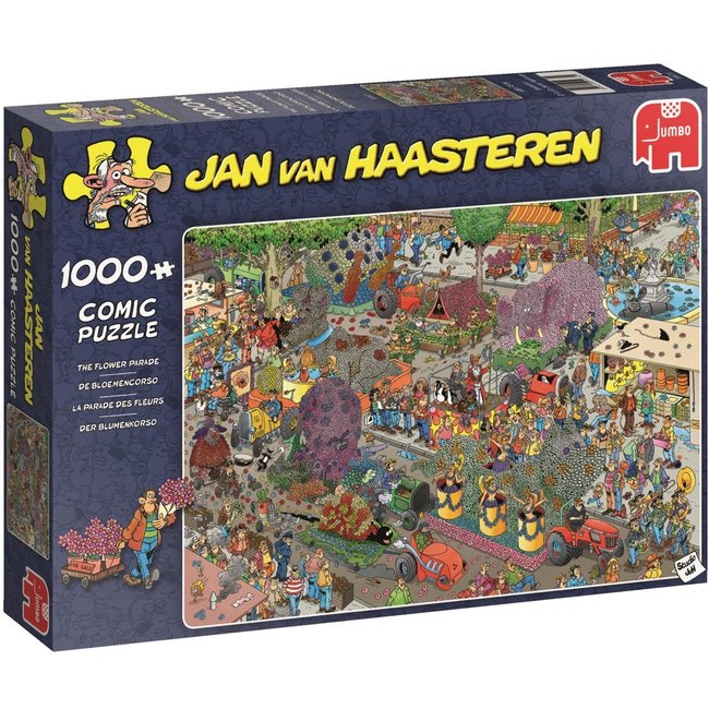 Jan van Haasteren - Desfile de flores Puzzle 1000 piezas