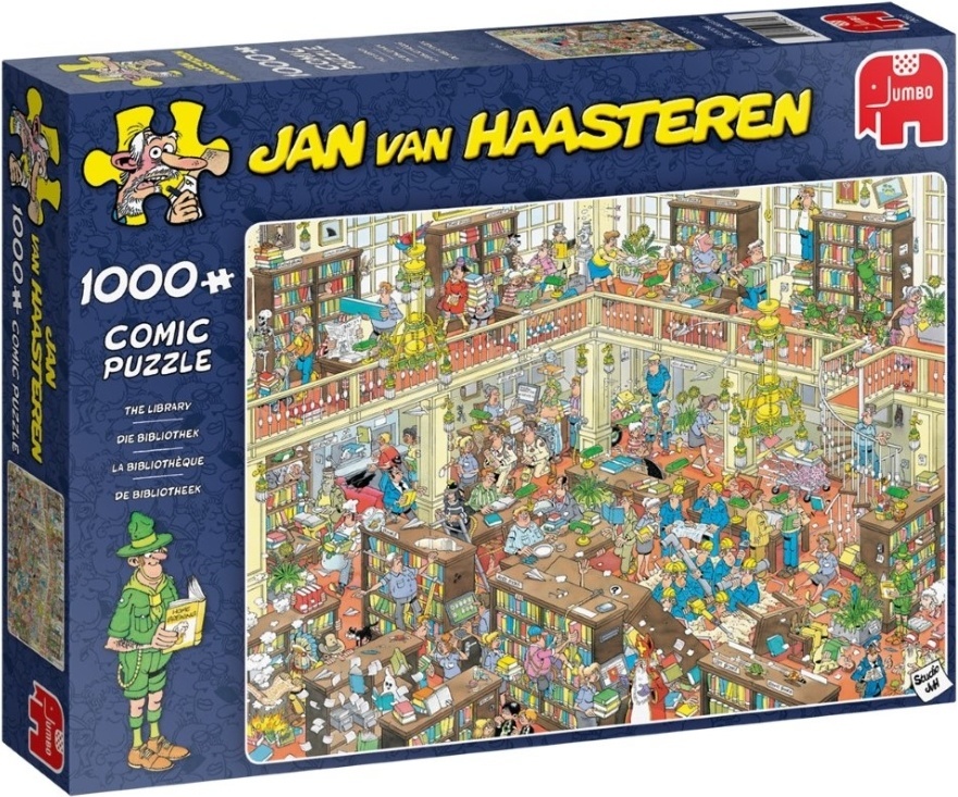 Jan van Haasteren - De Bibliotheek Puzzel 1000 Stukjes
