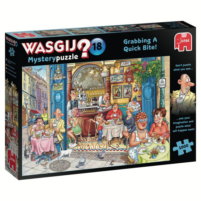 Jumbo Wasgij Mystery 18 Grabbing A Quick Bite Puzzle 1000 pieces