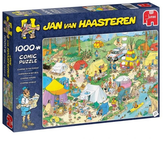 Jan van Haasteren - Kamperen In Het Bos Puzzel 1000 Stukjes