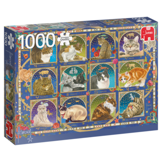 Jumbo Francien's Cats Horoscope Puzzle 1000 Pieces