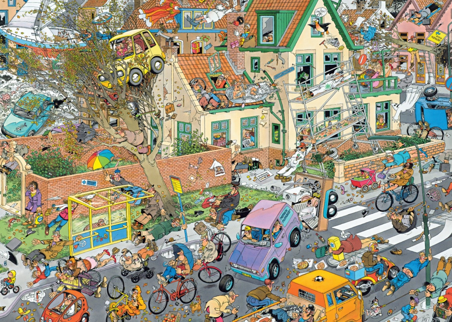 Jan van Haasteren Safari en Storm Puzzel 2x 1000 Stukjes Jan van Haasteren
