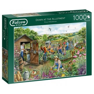 Falcon Down at the Allotment Puzzle 1000 Teile