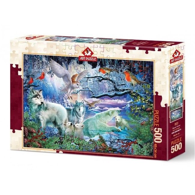 Art Puzzle Glacier Forest Puzzel 500 Stukjes