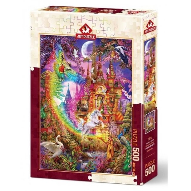 Regenbogen Schloss Puzzle 500 Teile