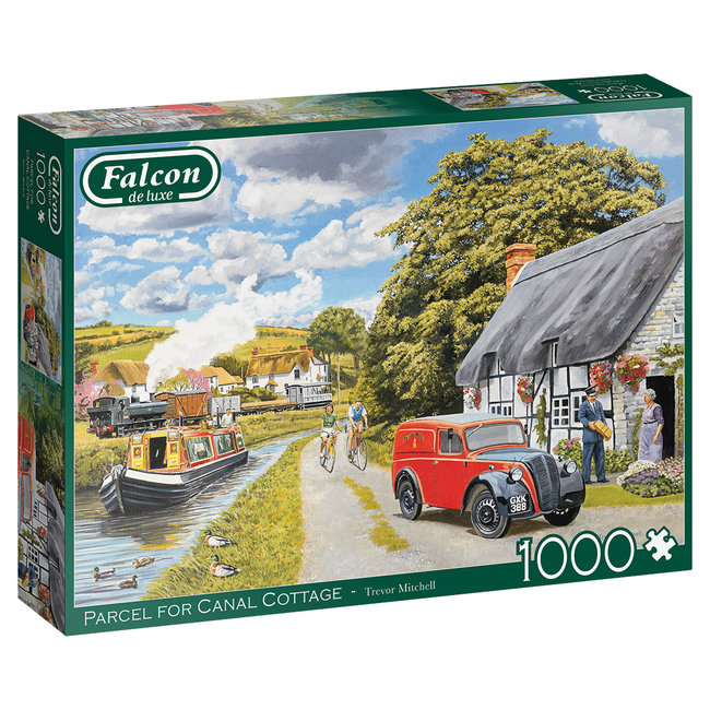 Falcon Parcela para Canal Cottage Puzzle 1000 Piezas