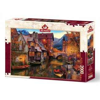 Art Puzzle Canal Homes 2000 Puzzle Pieces