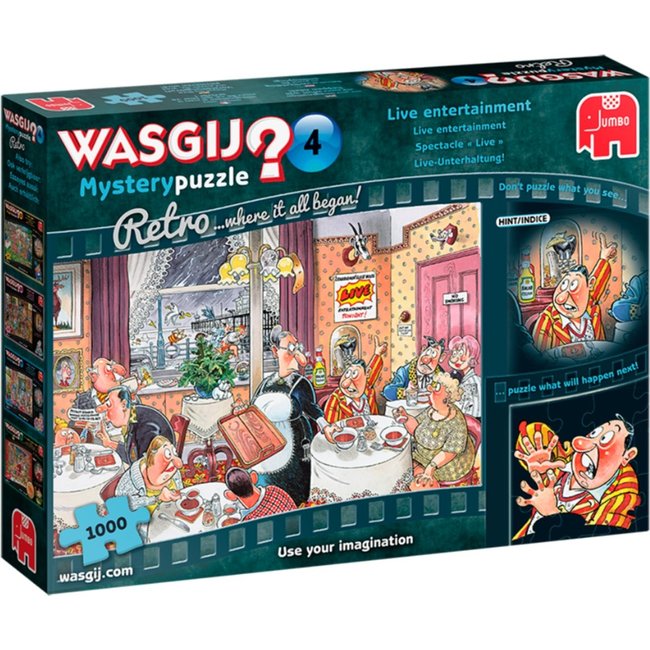 Jumbo Wasgij Mystery 4 Puzzle di intrattenimento dal vivo 1000 pezzi