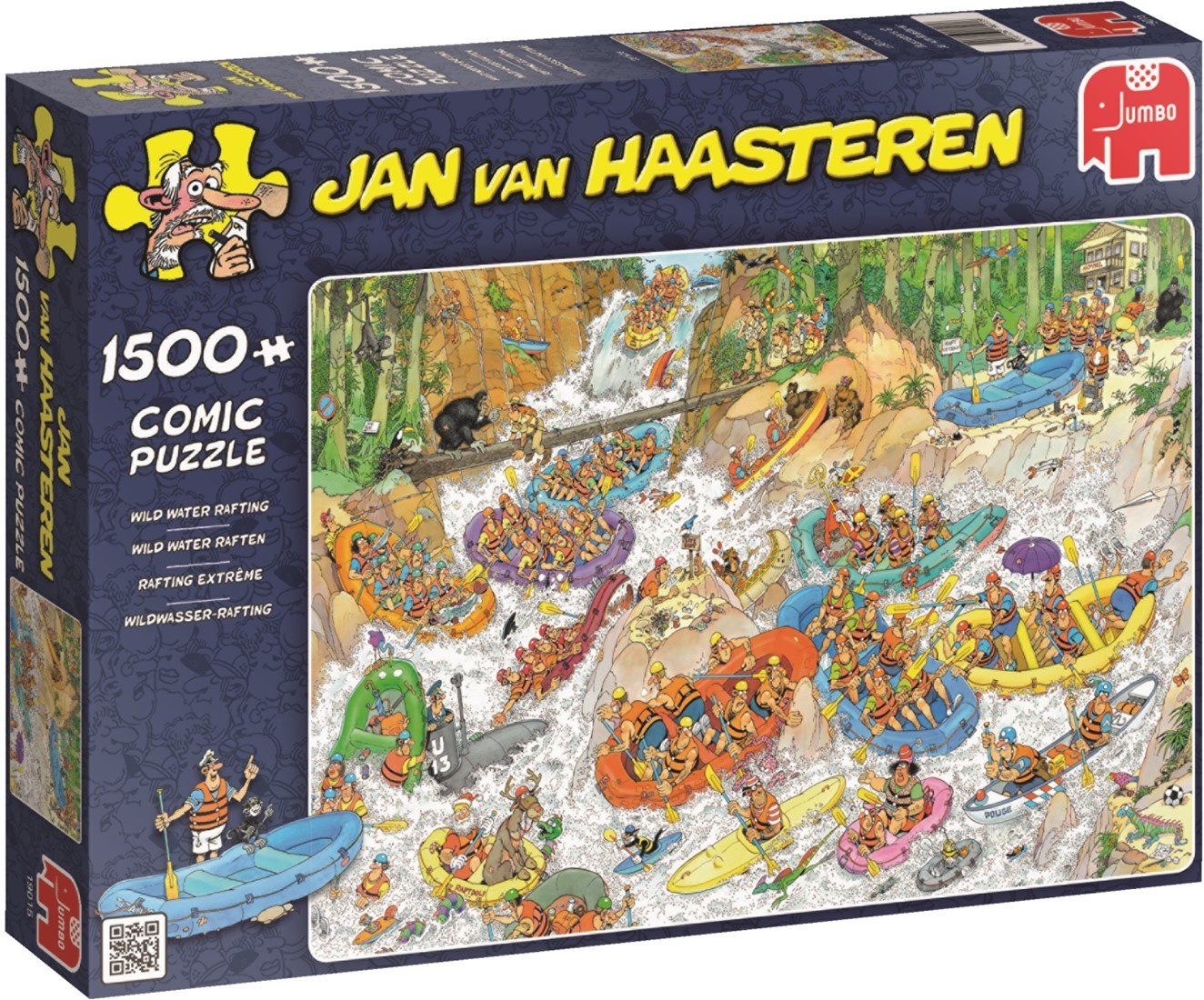 Jan van Haasteren - Wild Water Raften Puzzel 1500 Stukjes
