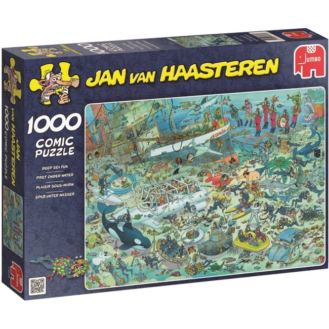 Geheugen idioom tijdschrift Jan van Haasteren – Pret onder Water Puzzel 1000 Stukjes
