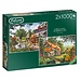 Falcon Das Woodland Cottage Puzzle 2x 1000 Teile