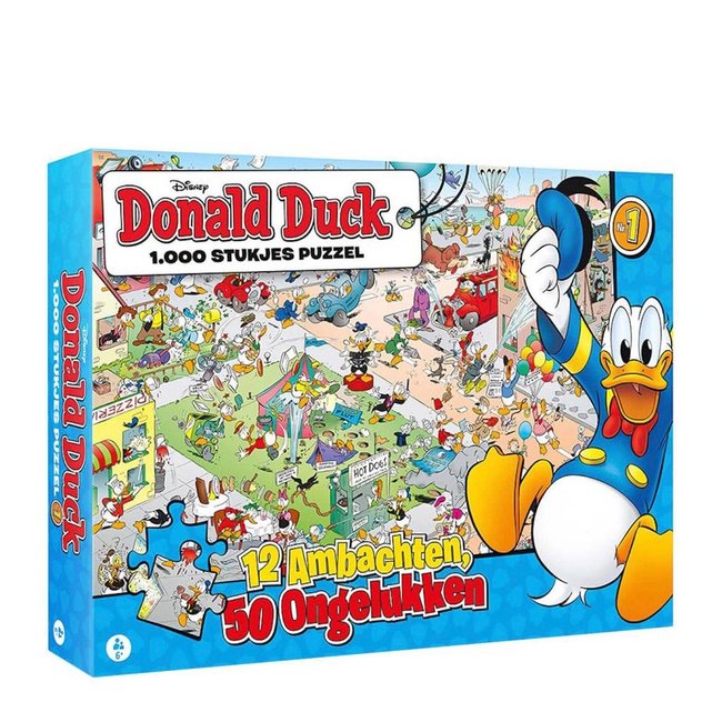 JustGames Donald Duck  12 Ambachten Puzzel 1000 Stukjes