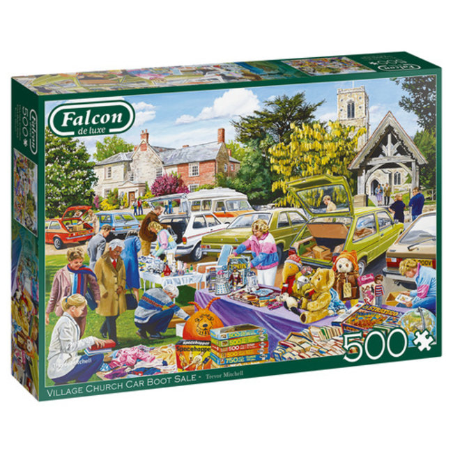 Falcon Village Church Car Boot Sale Puzzel 500 Stukjes