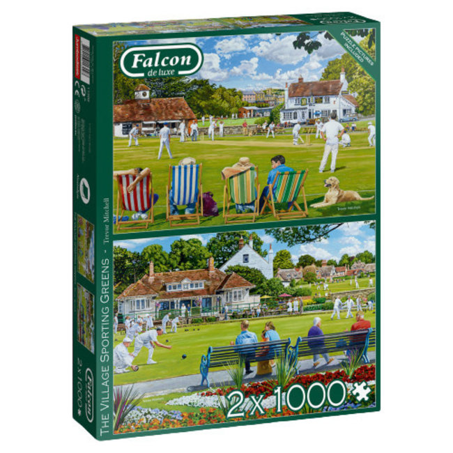 Falcon The Village Sporting Greens Puzzel 2x 1000 Stukjes