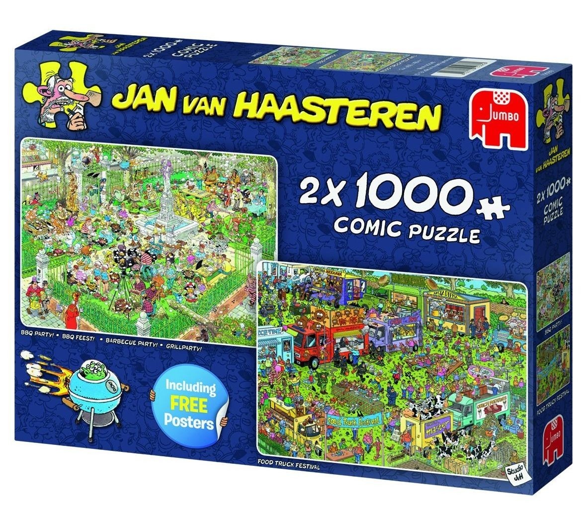 Jan van Haasteren - Food Festival Puzzel 2x 1000 Stukjes