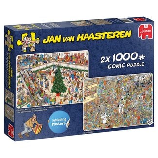 Jan van Haasteren Jan van Haasteren - Christmas shopping 2x 1000 Puzzle Pieces