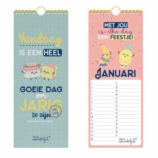 Lannoo Mr Wonderful Verjaardagskalender