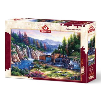 Art Puzzle Traveling by Train Puzzle 1000 Pieces