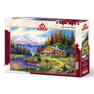 Art Puzzle Coucher de soleil dans les montagnes Puzzle 1000 pièces