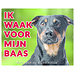 Stickerkoning Jack Russell Terrier Watch Sign - Je veille sur mon patron