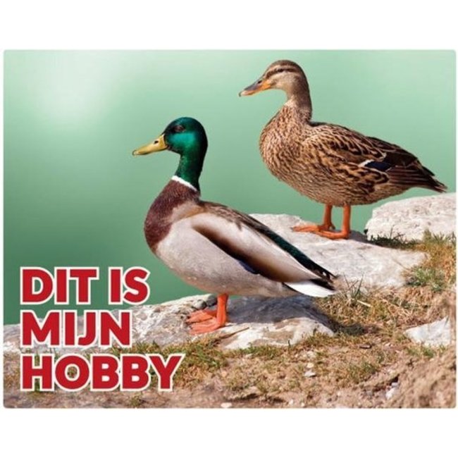Stickerkoning Wild Duck Watch Schild - Das ist mein Hobby