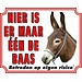 Stickerkoning Cartel Reloj Burro - Pero uno el jefe