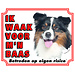 Stickerkoning Australian Shepherd Watch Sign - Ich passe auf meinen Boss auf