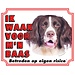 Stickerkoning Drentsche Patrijshond Watch Sign - Vigilo a mi jefe