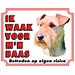 Stickerkoning Welsh Terrier Watch Sign - Vigilo a mi jefe