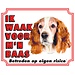 Stickerkoning Cartello Welsh Springer Spaniel Watchman - Faccio la guardia al mio capo