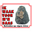 Stickerkoning Engelse Cocker Spaniel Waakbord - Ik waak voor mijn Baas