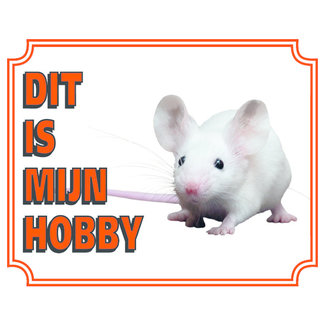 Stickerkoning Panneau de montre souris - This Is My Hobby