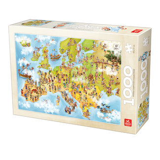 Deico Cartoon Map of Europe Puzzle 1000 pezzi