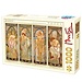 Dtoys Alphonse Mucha Puzzle 1000 pièces Les parties du jour