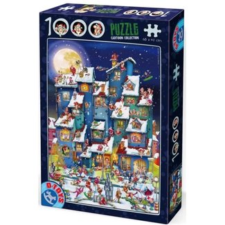 Dtoys Cartoon Kerst Bende Puzzel 1000 Stukjes