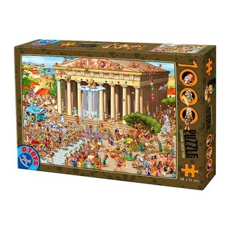 Dtoys Acrópolis de dibujos animados Puzzle 1000 piezas